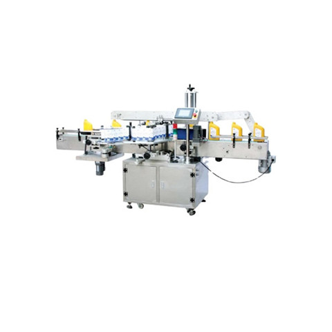 Аутоматска двострана машина за етикетирање Двострана квадратна машина за штампање боца Налепница за квадратне боце 