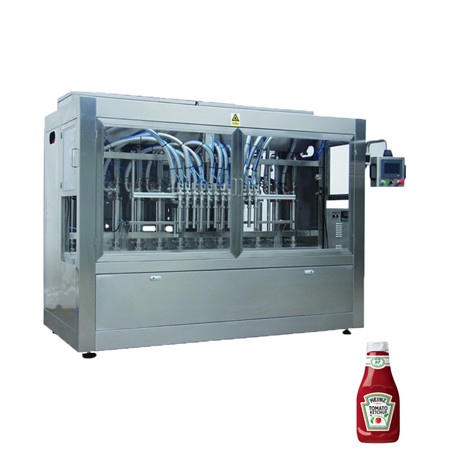 Аутоматска линија за производњу сокова Чиста вода / Цбд уље за јело / сос / мед / млеко / парадајз паста Машина за пуњење и затварање етикета 