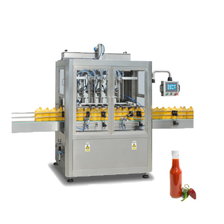 Аутоматска машина за паковање и затварање линеарних пунила са 8 млазница за флаширање кечапа од горушичиног уља 